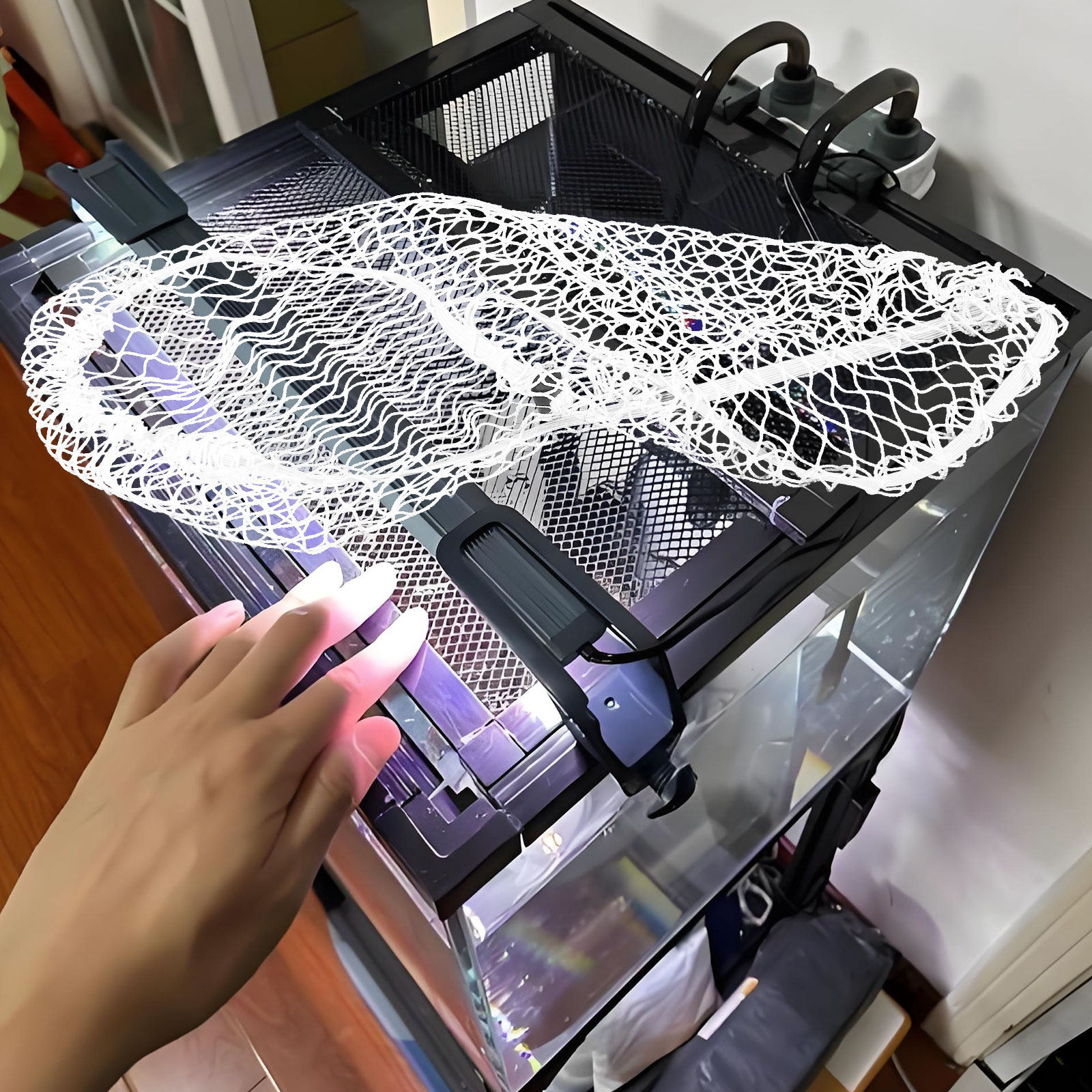 40x20cm Aquarium Mesh Net Cove - Screen Top Mesh review and price